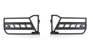 Jeep Wrangler Unlimited Tube Doors - Front - Fishbone Offroad - FB24023 - Black - `07-`18
